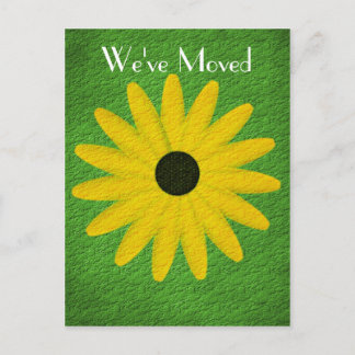 Faire-part Carte postale d'art floral Nouvelle Adresse Margue