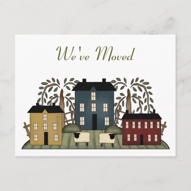 Faire-part Carte postale de changement d'adresse (Devant)