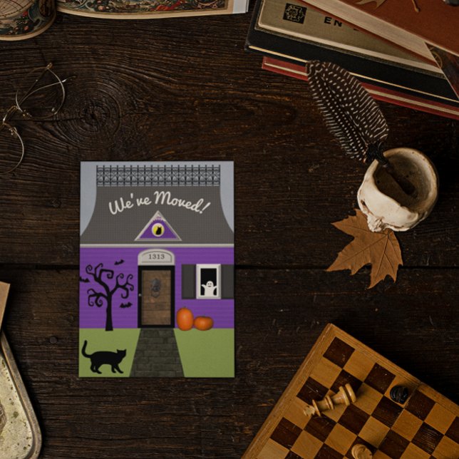 Faire-part Carte postale de changement d'adresse de maison ha (Créateur téléchargé)