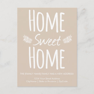 Faire-part Carte postale de changement d'adresse Home Sweet H