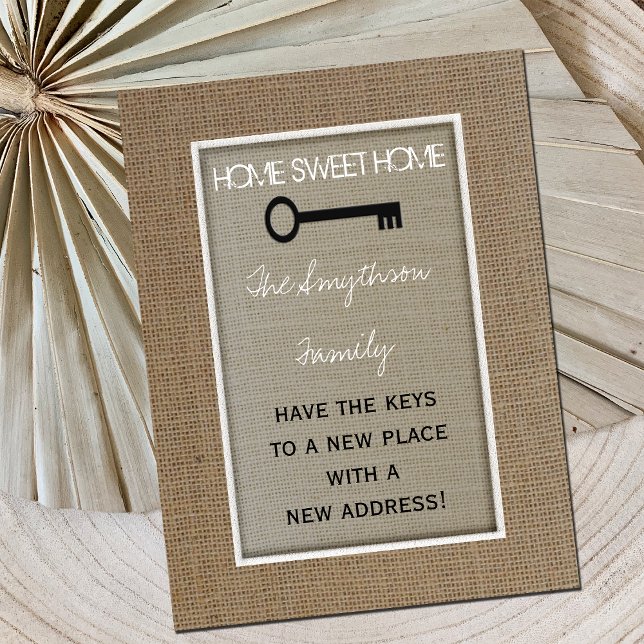 Faire-part Carte postale de changement d'adresse Home Sweet H (Créateur téléchargé)