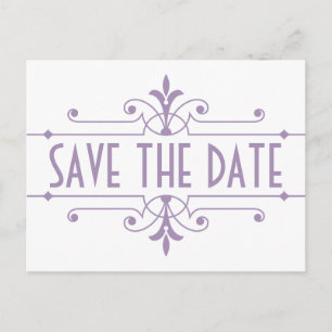 Faire-part Carte postale de Fancy Ornamental Save the Date ve