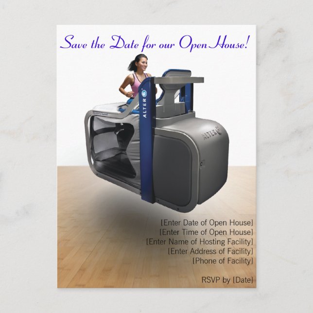 Faire-part Carte postale de la journée portes ouvertes AlterG (Devant)