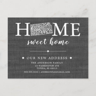 Faire-part Carte postale de l'État KANSAS Moving