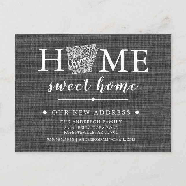 Faire-part Carte postale de l'Faire-part de déménagement de l (Devant)