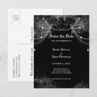 Carte postale de mariage gothique Halloween pour a