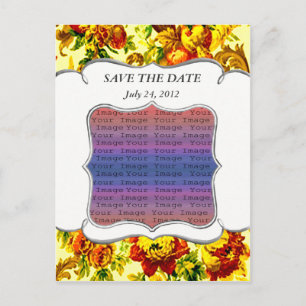 Faire-part Carte postale de mariage printanier pour annoncer 