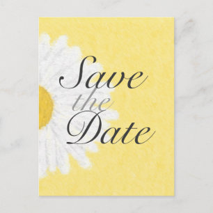 Faire-part Carte postale de mise en garde Blanche Marguerite 