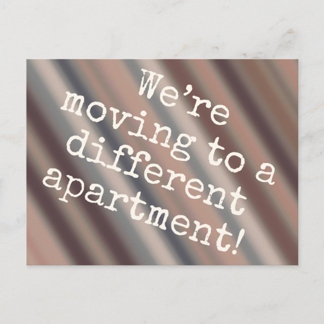 Faire-part Carte postale de nouvel appartement au style chale (Devant)