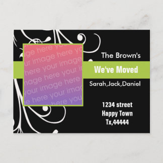 Faire-part Carte postale de nouvelle adresse