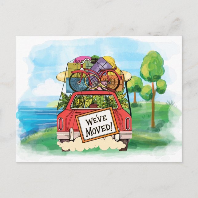 Faire-part Carte postale de nouvelle adresse (Devant)