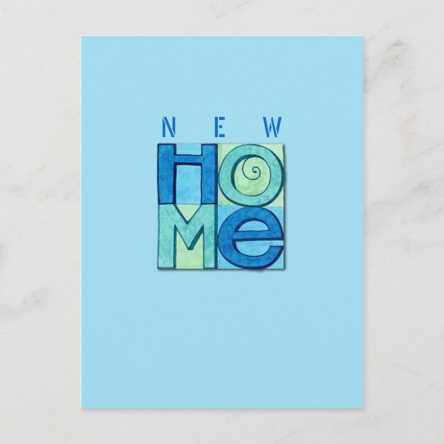 Faire-part Carte postale de nouvelle maison (Devant)