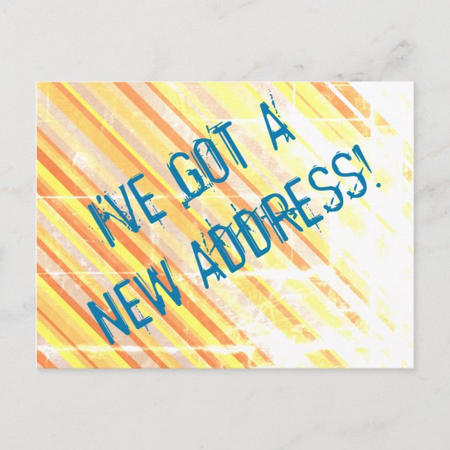Faire-part Carte postale de nouvelle maison à l'aspect brut e (Devant)