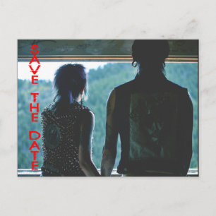 Faire-part Carte postale de punk rock emo punk pour annoncer 