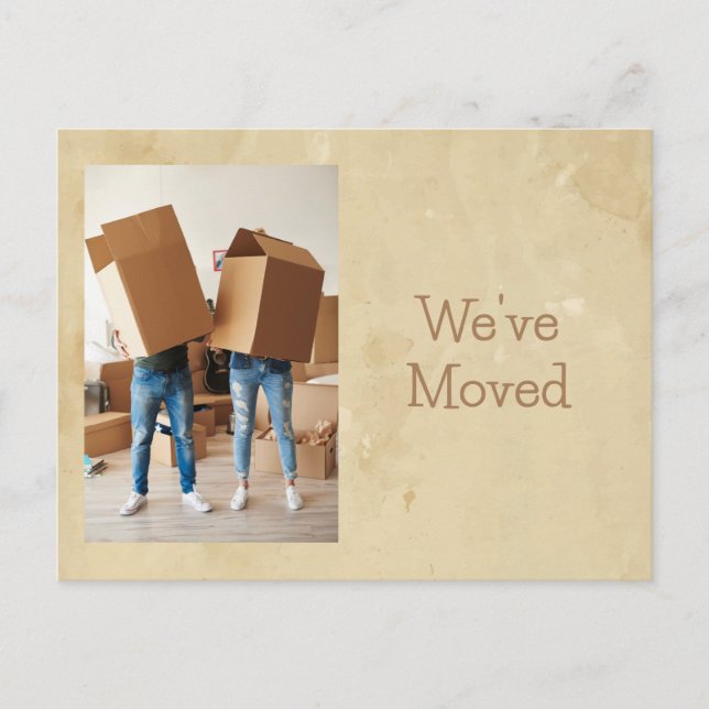 Faire-part Carte postale de rappel d'une nouvelle adresse et  (Devant)