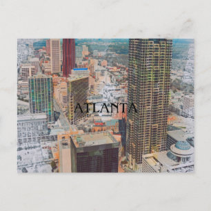 FAIRE-PART CARTE POSTALE DE RÉINSTALLATION À ATLANTA