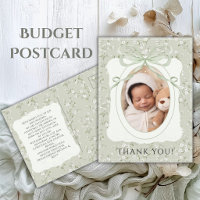 Carte postale de remerciement photo florale fantai