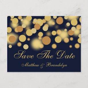 Faire-part Carte Postale de Sauvegarde de Date avec Bulles de