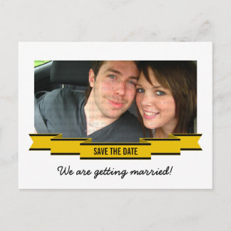 Faire-part Carte postale de sauvegarde de date avec photo de