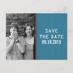 Faire-part Carte postale de sauvegarde de date de code binair