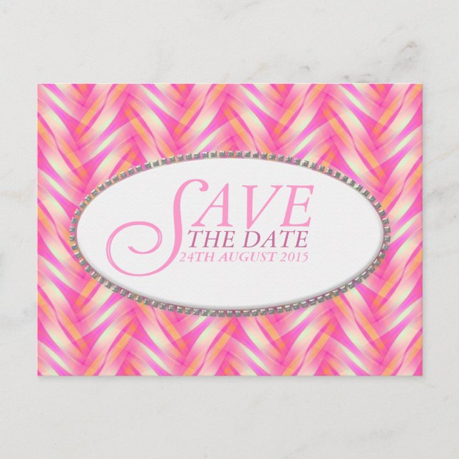 Faire-part Carte postale de sauvegarde de date de mariage à m (Devant)