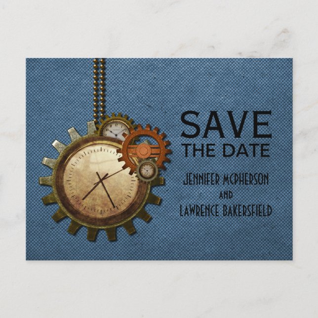 Faire-part Carte postale de sauvegarde de date de mariage ave (Devant)
