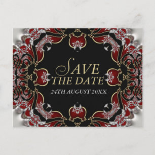 Faire-part Carte postale de sauvegarde de date de mariage en
