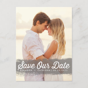 FAIRE-PART CARTE POSTALE DE SAUVEGARDE DE DATE DE PEINTURE À