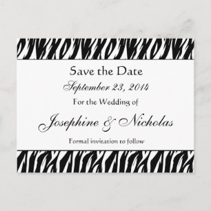 Faire-part Carte postale de sauvegarde de date d'impression d