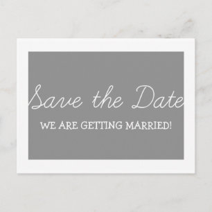 Faire-part Carte postale de sauvegarde de date fantaisiste, G
