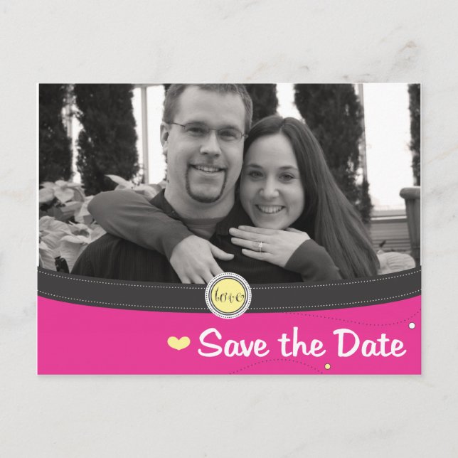 Faire-part Carte postale de sauvegarde de la date (Devant)