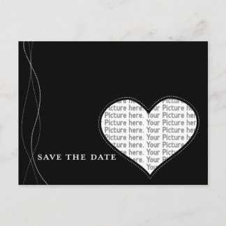 Faire-part Carte postale de sauvegarde de la date
