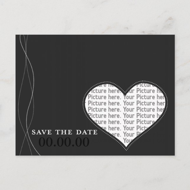 Faire-part Carte postale de sauvegarde de la date (Devant)