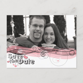 Faire-part Carte postale de sauvegarde de la date