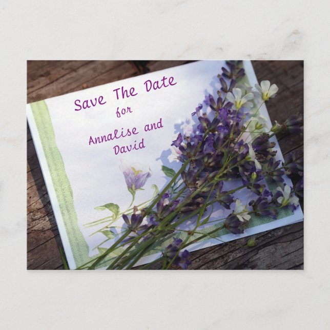 Faire-part Carte postale de sauvegarde de la date (Devant)