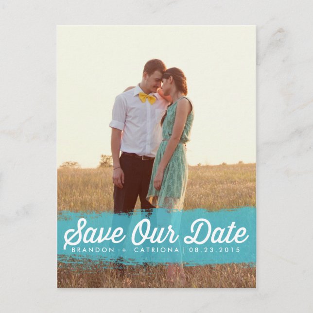 FAIRE-PART CARTE POSTALE D'ENREGISTREMENT DE DATE | AQUEUILLE (Devant)