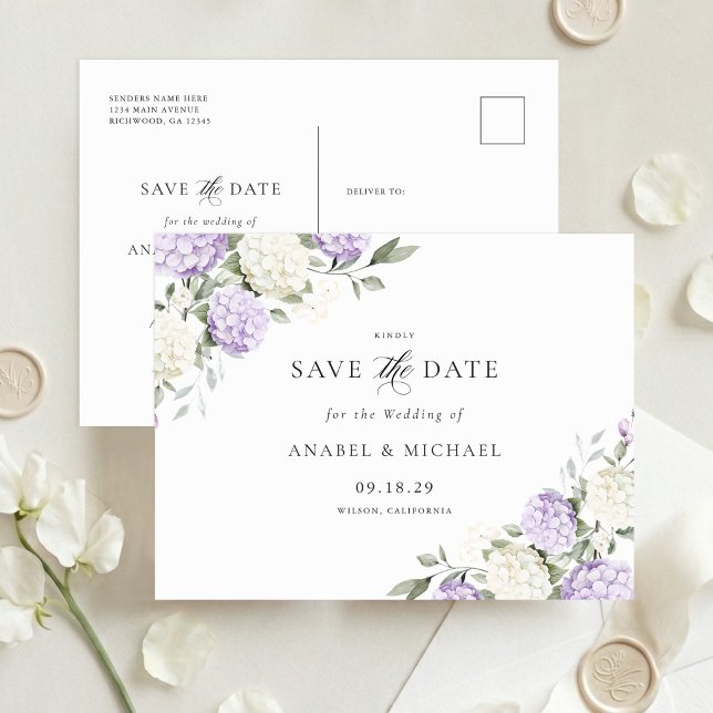 Faire-part Carte postale d'invitation de sauvegarde de date d (Créateur téléchargé)