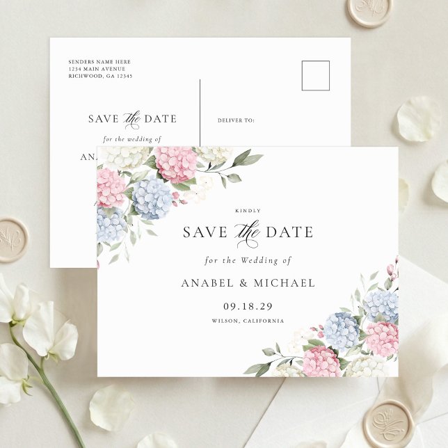 Faire-part Carte postale d'invitation de sauvegarde de date d (Créateur téléchargé)