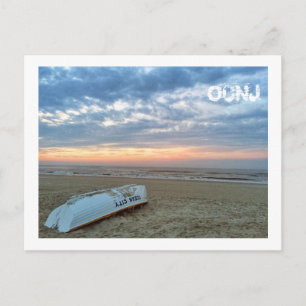 Faire-part Carte postale d'Ocean City, New Jersey - Bateau de