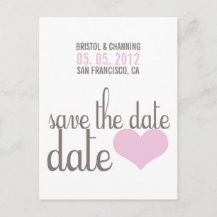 Faire-part Carte postale ENREGISTRER LA DATE