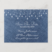 Carte postale Enregistrer la date Glam Country Den