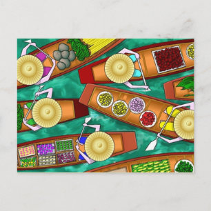 FAIRE-PART CARTE POSTALE ~ ÉPICERIE ASIATIQUE OUVERTE POUR AF