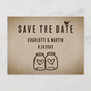 Faire-part Carte postale 'Événement à venir' de mariage en to