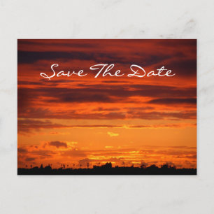 Faire-part Carte postale "Évitez la date" de coucher de solei