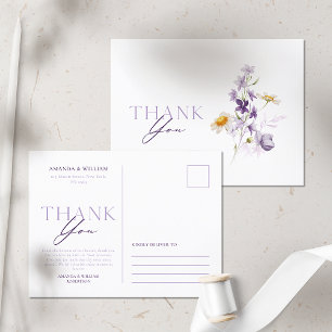 Faire-part Carte postale florale élégante