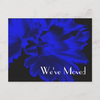 Faire-part Carte postale florale nouvelle adresse