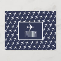 Carte postale Funky Plane Pilot Aviation