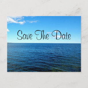 Faire-part Carte Postale Horizon pour Sauvegarder la Date