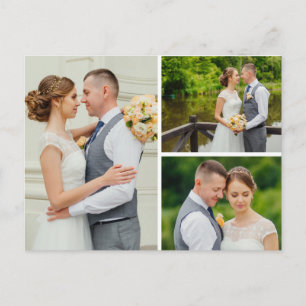 Faire-part Carte postale Mariage de la marguerite botanique