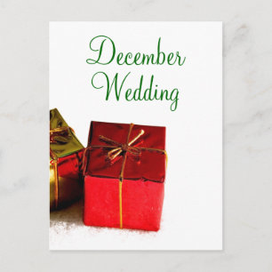 Faire-part Carte postale Mariage décembre